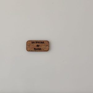 Étiquette tissu liège personnalisée 40mm x 20mm ou 50mm x 20mm et carré 30mm x 30mm, 35mm x 35mm ou 40mm x 40mm